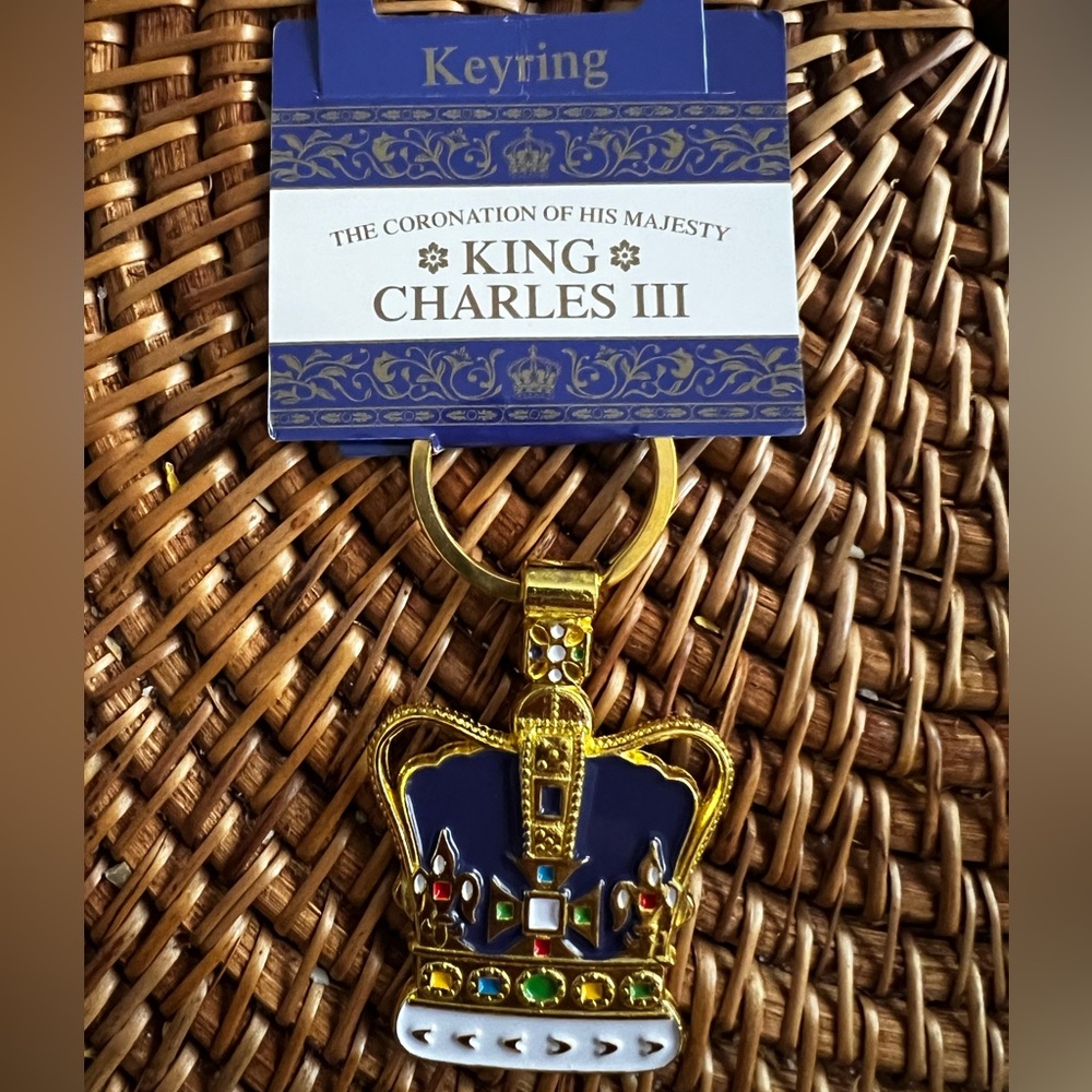 King Charles Coronation key chain.